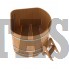 Купель для бани и сауны Bentwood угловая из лиственницы (1,53Х1,53 H=1,10)