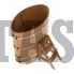 Купель для бани и сауны Bentwood овальная из лиственницы (0,80Х1,42 H=1,40)