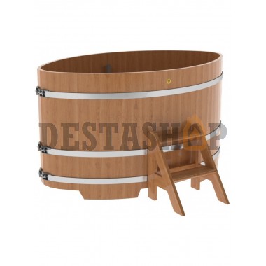 Купель для бани и сауны Bentwood овальная из дуба (1,08Х1,75 H=1,0)