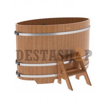 Купель для бани и сауны Bentwood овальная из дуба (0,95Х1,60 H=1,10)