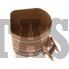 Купель для бани и сауны Bentwood угловая из дуба (1,53Х1,53 H=1,0)