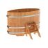Купель для бани и сауны Bentwood овальная из сращенных ламелей лиственницы (0,95Х1,60 H=1,0)
