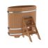 Купель для бани и сауны Bentwood овальная из дуба (0,69Х1,31 H=1,20)