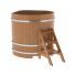Купель для бани и сауны Bentwood угловая из дуба (1,31Х1,31 H=1,20)