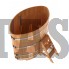 Купель для бани и сауны Bentwood овальная из сращенных ламелей лиственницы (1,15Х1,83 H=1,4)
