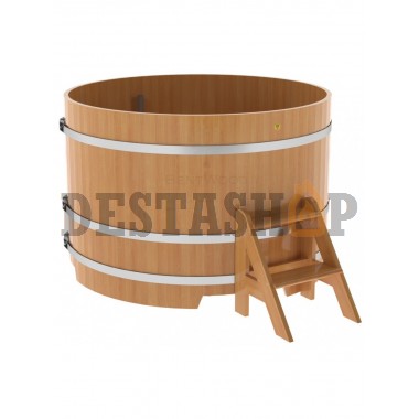 Купель для бани и сауны Bentwood круглая из лиственницы (D=1,50 H=1,0)