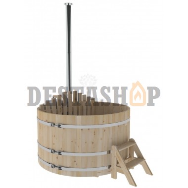 Купель для бани и сауны Bentwood с подогревом (D=1,8 H=1,0) c внутренней печкой, стандарт