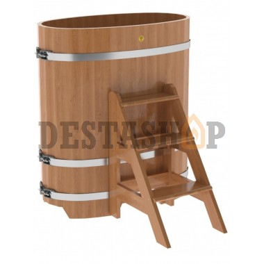 Купель для бани и сауны Bentwood овальная из дуба (0,59Х1,06 H=1,2)
