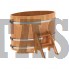 Купель для бани и сауны Bentwood овальная из сращенных ламелей лиственницы (0,80Х1,42 H=1,0)