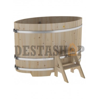 Купель для бани и сауны Bentwood овальная из кедра (1,02Х1,68 H=1,10)