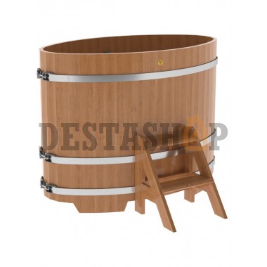 Купель для бани и сауны Bentwood овальная из дуба (0,80Х1,42 H=1,10)