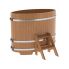 Купель для бани и сауны Bentwood овальная из дуба (0,80Х1,42 H=1,10)