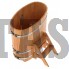 Купель для бани и сауны Bentwood овальная из сращенных ламелей лиственницы (0,59Х1,06 H=1,1)