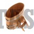 Купель для бани и сауны Bentwood овальная из сращенных ламелей лиственницы (0,69Х1,31 H=1,0) Скидка