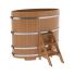 Купель для бани и сауны Bentwood овальная из дуба (0,95Х1,60 H=1,40)