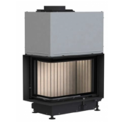 Каминная топка Brunner Eck-Kamin 42/57/30 L, с подъемом (угловое стекло)