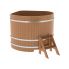 Купель для бани и сауны Bentwood угловая из дуба (1,53Х1,53 H=1,10)