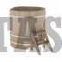 Купель для бани и сауны Bentwood угловая из кедра (1,10Х1,10 H=1,10)