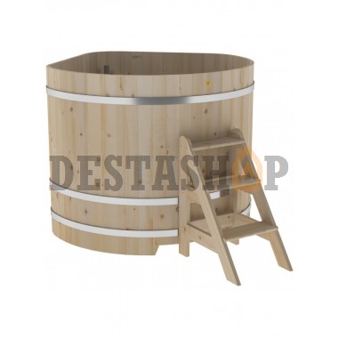 Купель для бани и сауны Bentwood угловая из кедра (1,53Х1,53 H=1,20)