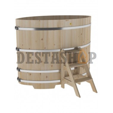 Купель для бани и сауны Bentwood овальная из кедра (1,15Х1,83 H=1,40)