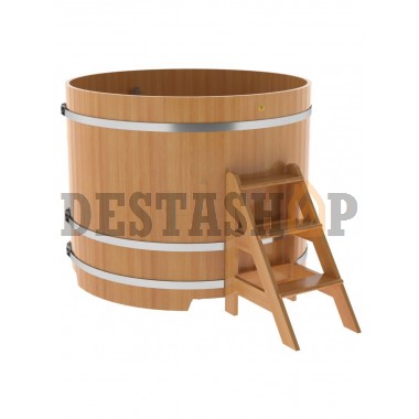 Купель для бани и сауны Bentwood круглая из лиственницы (D=1,50 H=1,20)