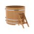 Купель для бани и сауны Bentwood круглая из лиственницы (D=1,50 H=1,20)