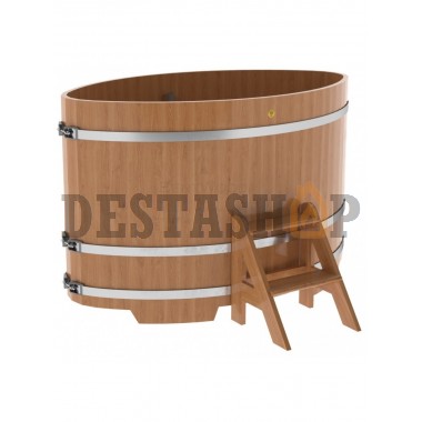 Купель для бани и сауны Bentwood овальная из дуба (1,02Х1,68 H=1,10)