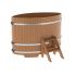 Купель для бани и сауны Bentwood овальная из дуба (1,02Х1,68 H=1,10)