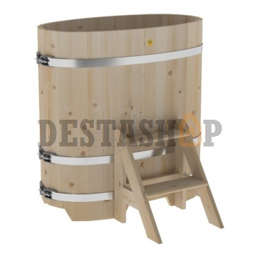 Купель для бани и сауны Bentwood овальная из кедра (0,59Х1,06 H=1,10)