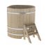 Купель для бани и сауны Bentwood угловая из кедра (1,10Х1,10 H=1,10)