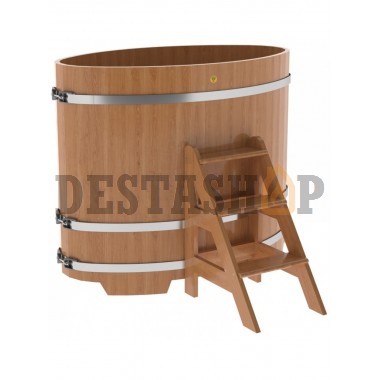 Купель для бани и сауны Bentwood овальная из дуба (0,80Х1,42 H=1,20)