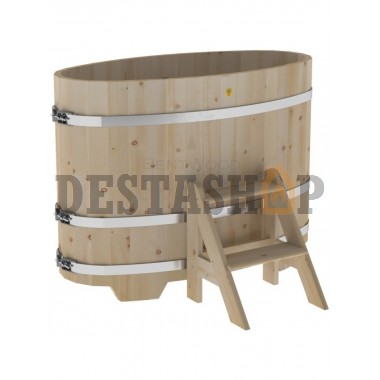 Купель для бани и сауны Bentwood овальная из кедра (0,69Х1,31 H=1,0)