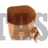 Купель для бани и сауны Bentwood угловая из сращенных ламелей лиственницы (1,53Х1,53 H=1,1)