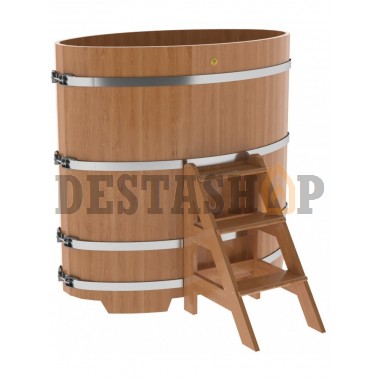 Купель для бани и сауны Bentwood овальная из дуба (0,80Х1,42 H=1,40)