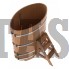 Купель для бани и сауны Bentwood овальная из дуба (0,80Х1,42 H=1,40)