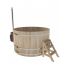 Купель для бани и сауны Bentwood с подогревом (D=2,1 H=1,2) c наружной печкой, премиум