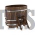 Купель для бани и сауны Bentwood овальная из сращенных ламелей лиственницы (0,76Х1,16 H=1,0)