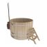 Купель для бани и сауны Bentwood с подогревом (D=1,8 H=1,2) c наружной печкой, премиум