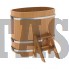 Купель для бани и сауны Bentwood овальная из лиственницы (0,76Х1,16 H=1,10) Скидка