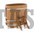 Купель для бани и сауны Bentwood овальная из лиственницы (0,76Х1,16 H=1,10)
