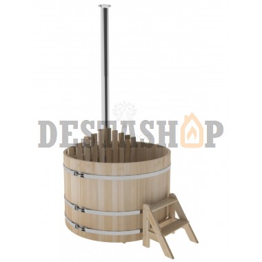 Купель для бани и сауны Bentwood с подогревом d=1,5. Мощность печи: 40 кВт