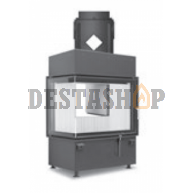 Каминная топка Hoxter ECKA 67/45/51a Стальной теплообменник с вертикальным выходом