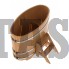 Купель для бани и сауны Bentwood овальная из лиственницы (0,69Х1,31 H=1,0)