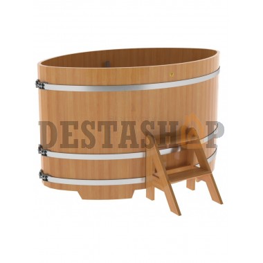 Купель для бани и сауны Bentwood овальная из лиственницы (1,15Х1,83 H=1,10)