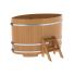 Купель для бани и сауны Bentwood овальная из лиственницы (1,15Х1,83 H=1,10)