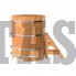 Купель для бани и сауны Bentwood угловая из сращенных ламелей лиственницы (1,10Х1,10 H=1,4) Доставка по РФ