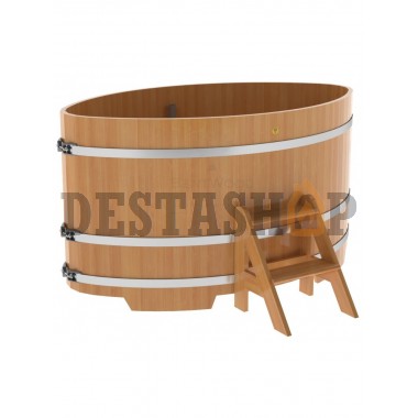 Купель для бани и сауны Bentwood овальная из лиственницы (1,15Х1,83 H=1,0)