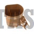 Купель для бани и сауны Bentwood угловая из лиственницы (1,53Х1,53 H=1,20)