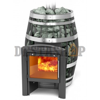 Дровяная печь для бани Термофор Саяны XXL 2015 Carbon Витра ЗК