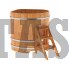 Купель для бани и сауны Bentwood угловая из сращенных ламелей лиственницы (1,31Х1,31 H=1,2)